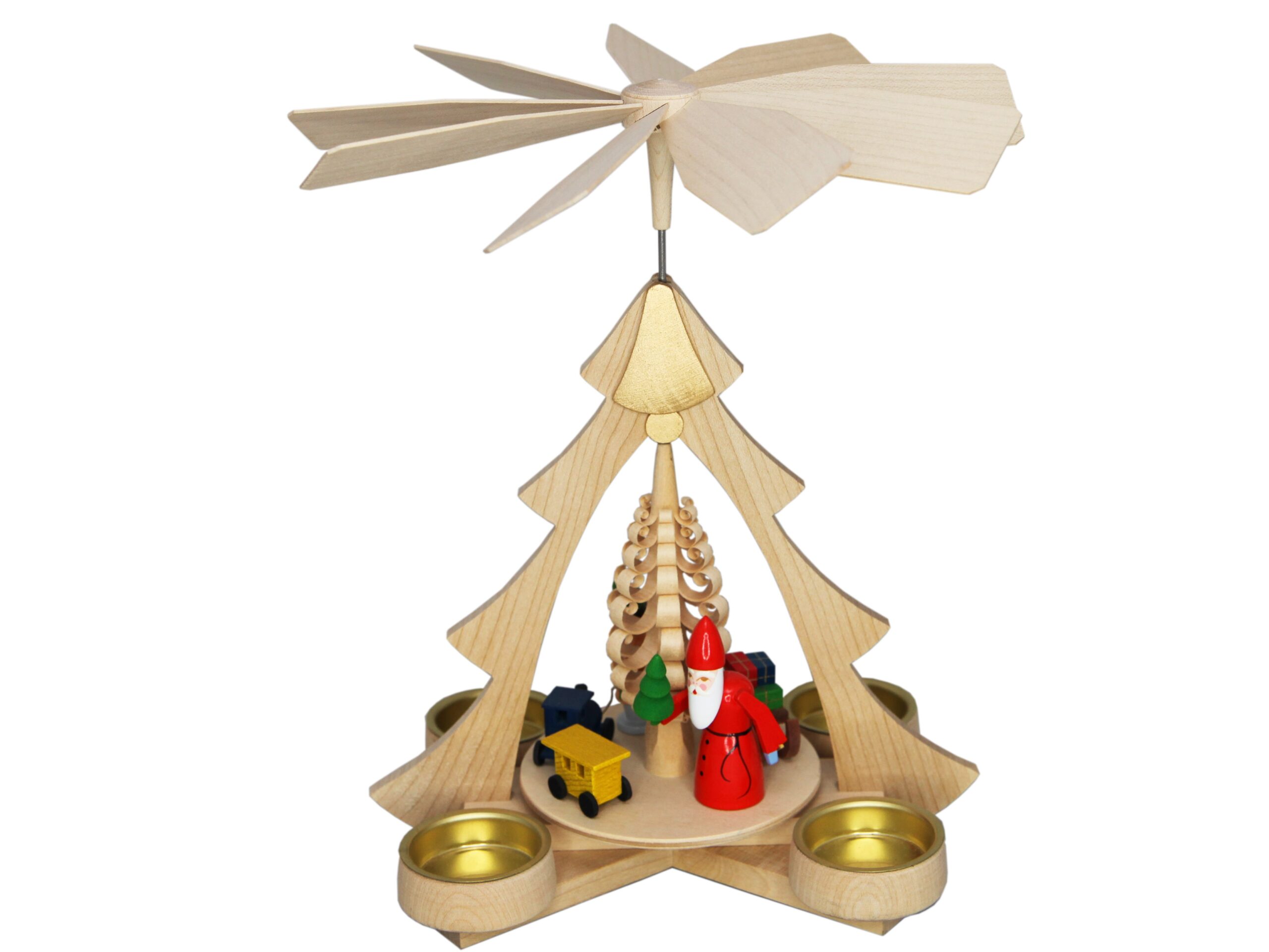 Teelichtpyramide Bescherung