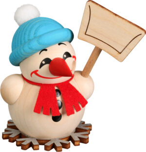 Kugelräucherfigur Cool Man mit Schneeschippe