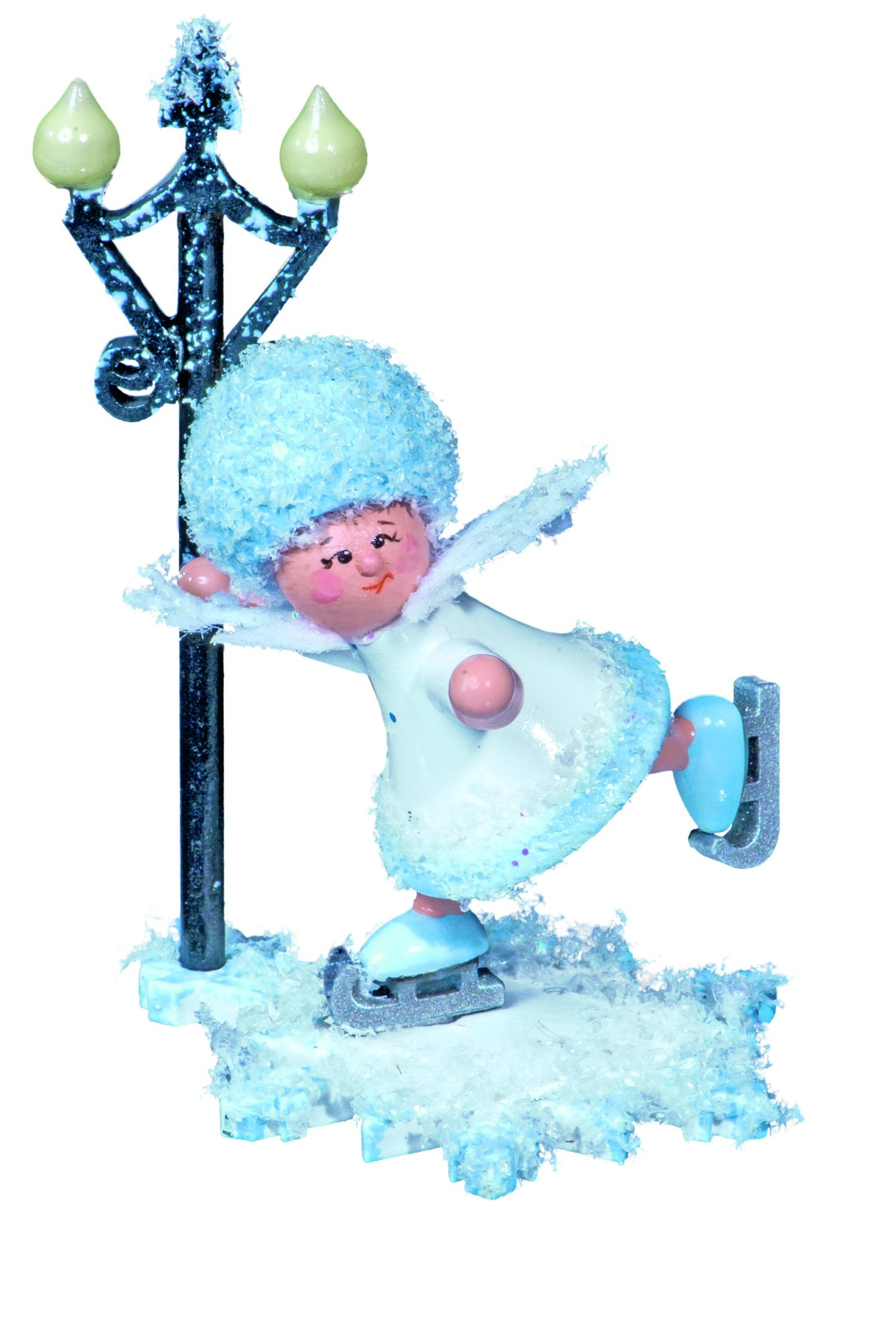Schneeflöckchen Schlittschuhfahrer