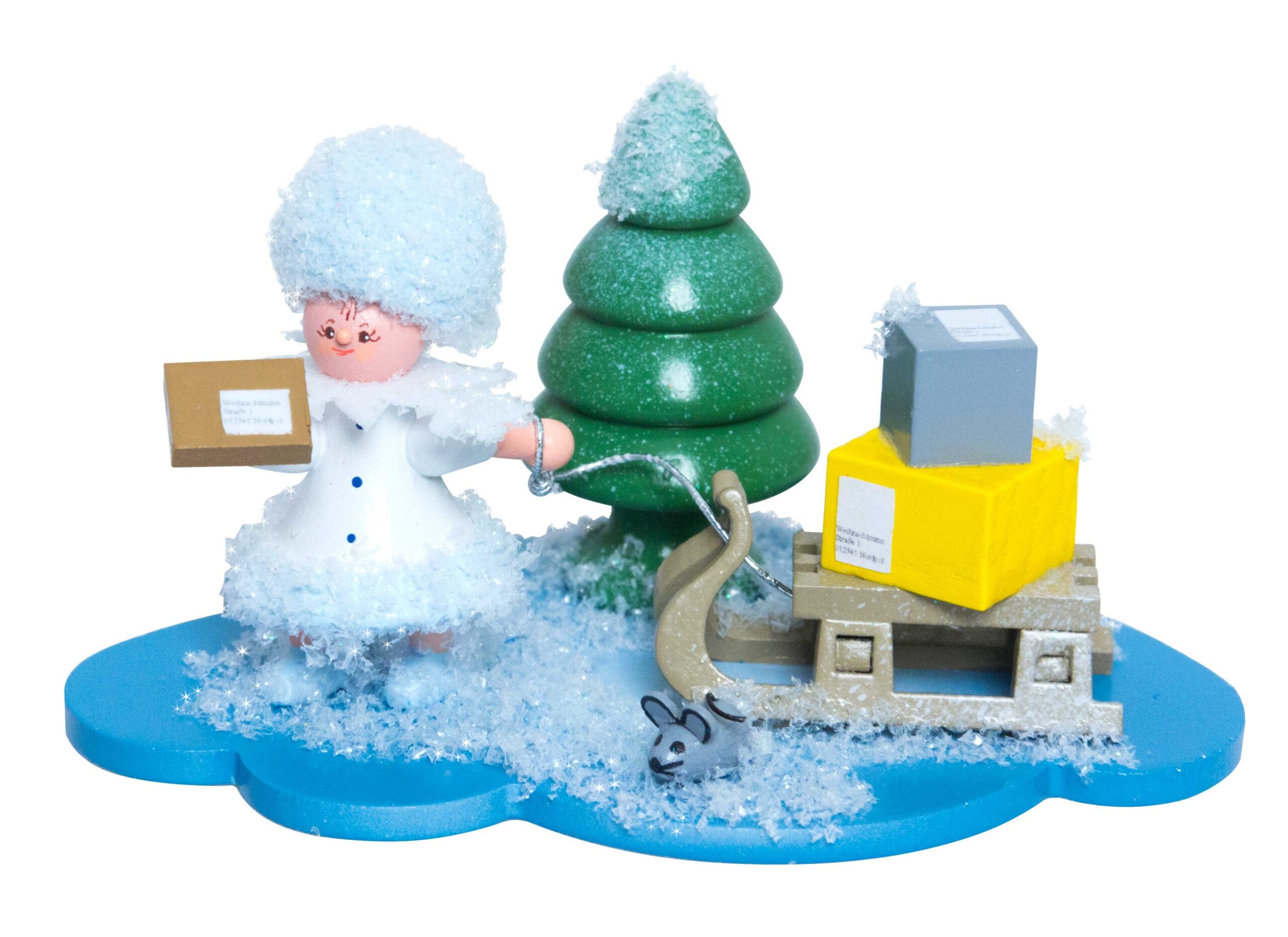 Schneeflöckchen Paketbote