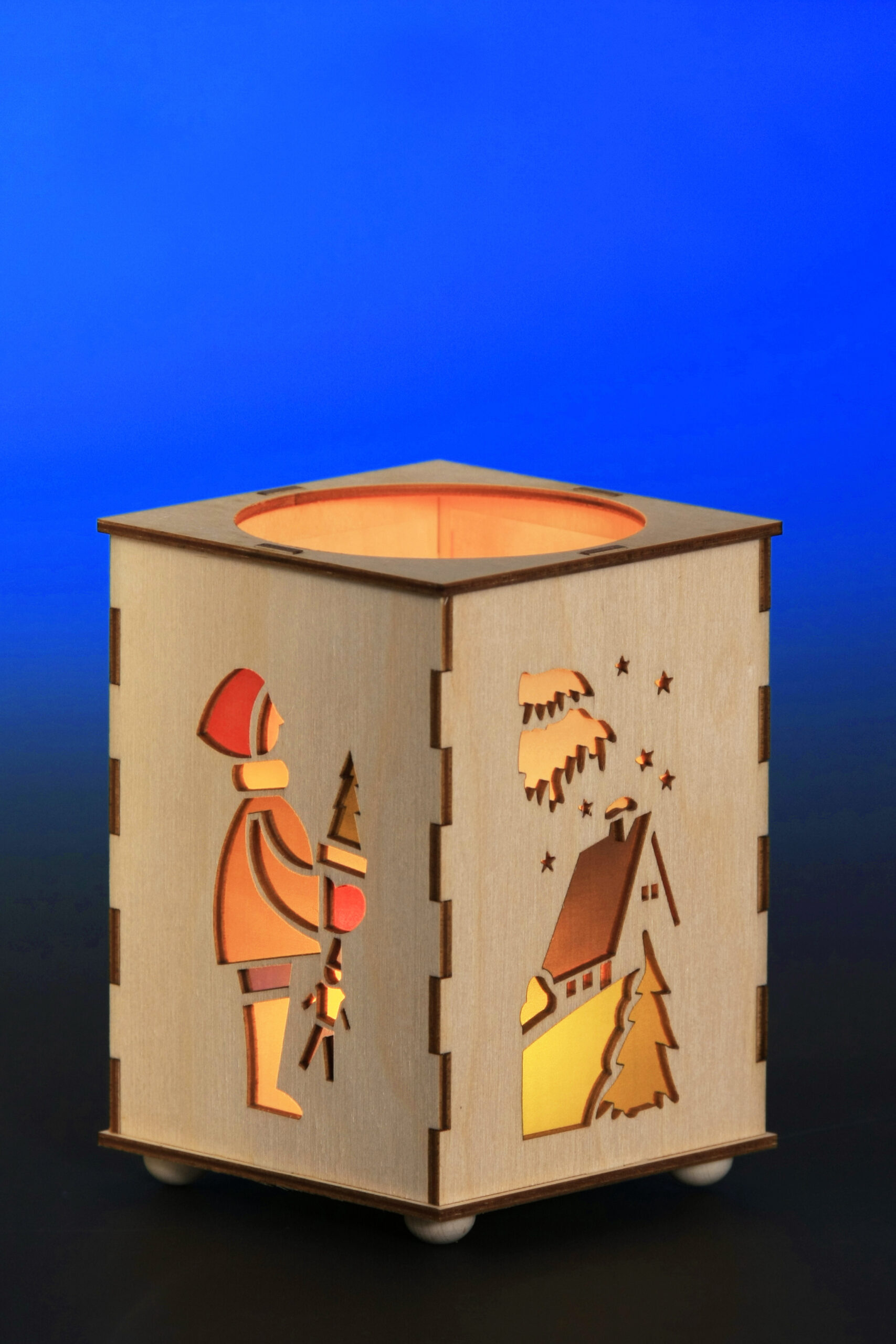 Teelichtlaterne Striezelkinder – Bild 2