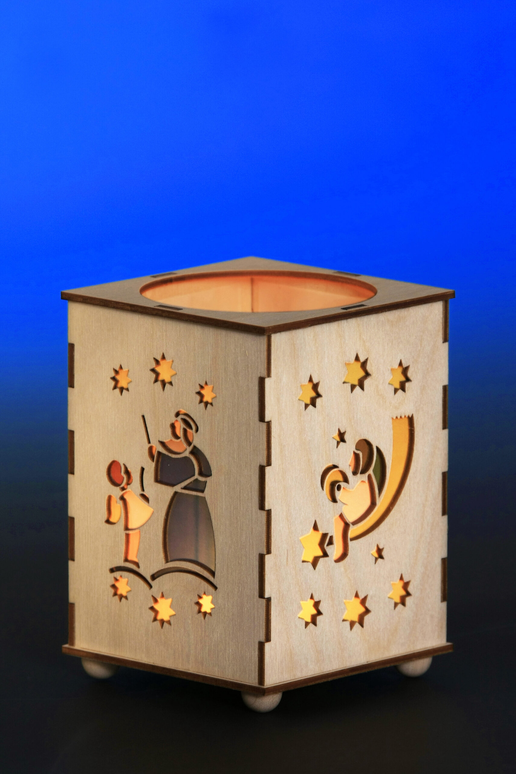 Teelichtlaterne Sternennacht