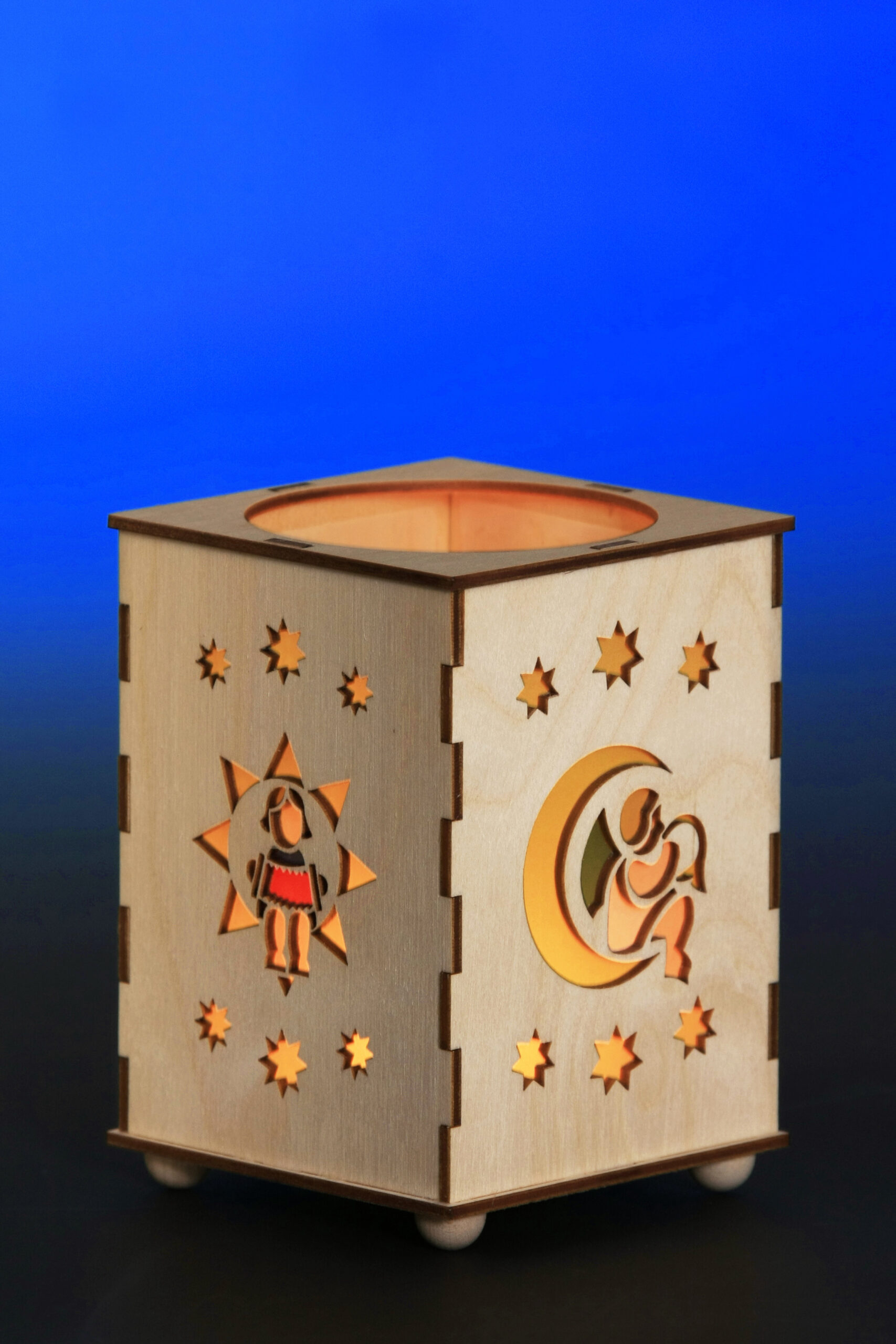 Teelichtlaterne Sternennacht – Bild 2